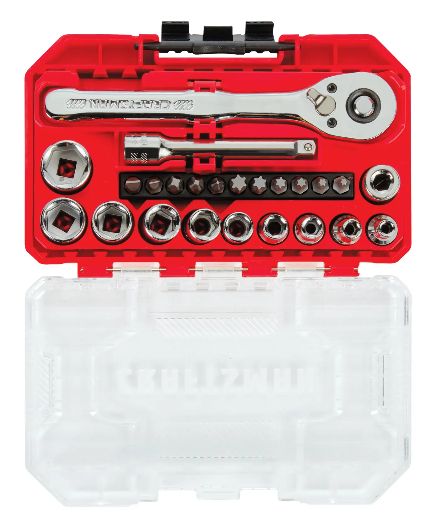 CRAFTSMAN Low Profile 24PC 1/4IN DR Nano Mech Set SAE LOW PRO view 3