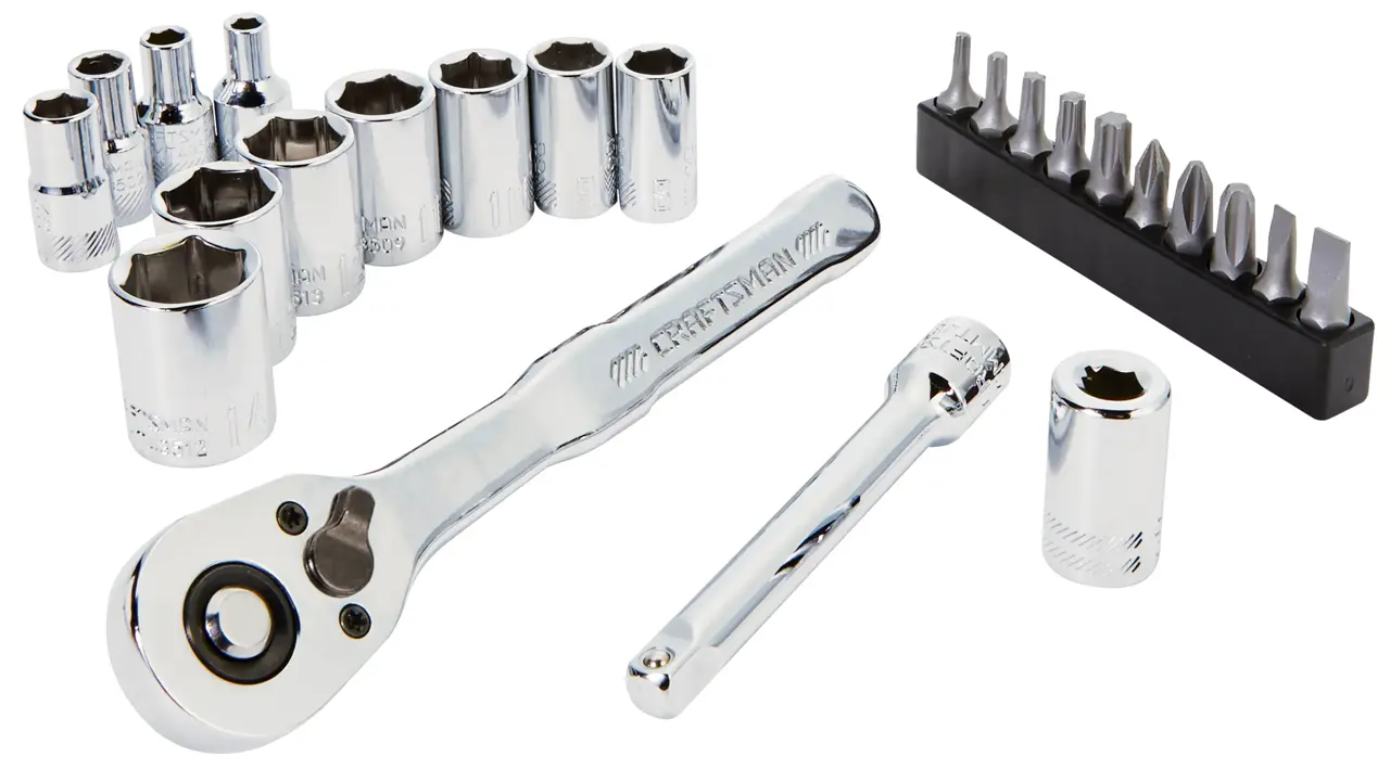 24PC 1/4-IN DRIVE (MM) MECHANICS TOOL SET