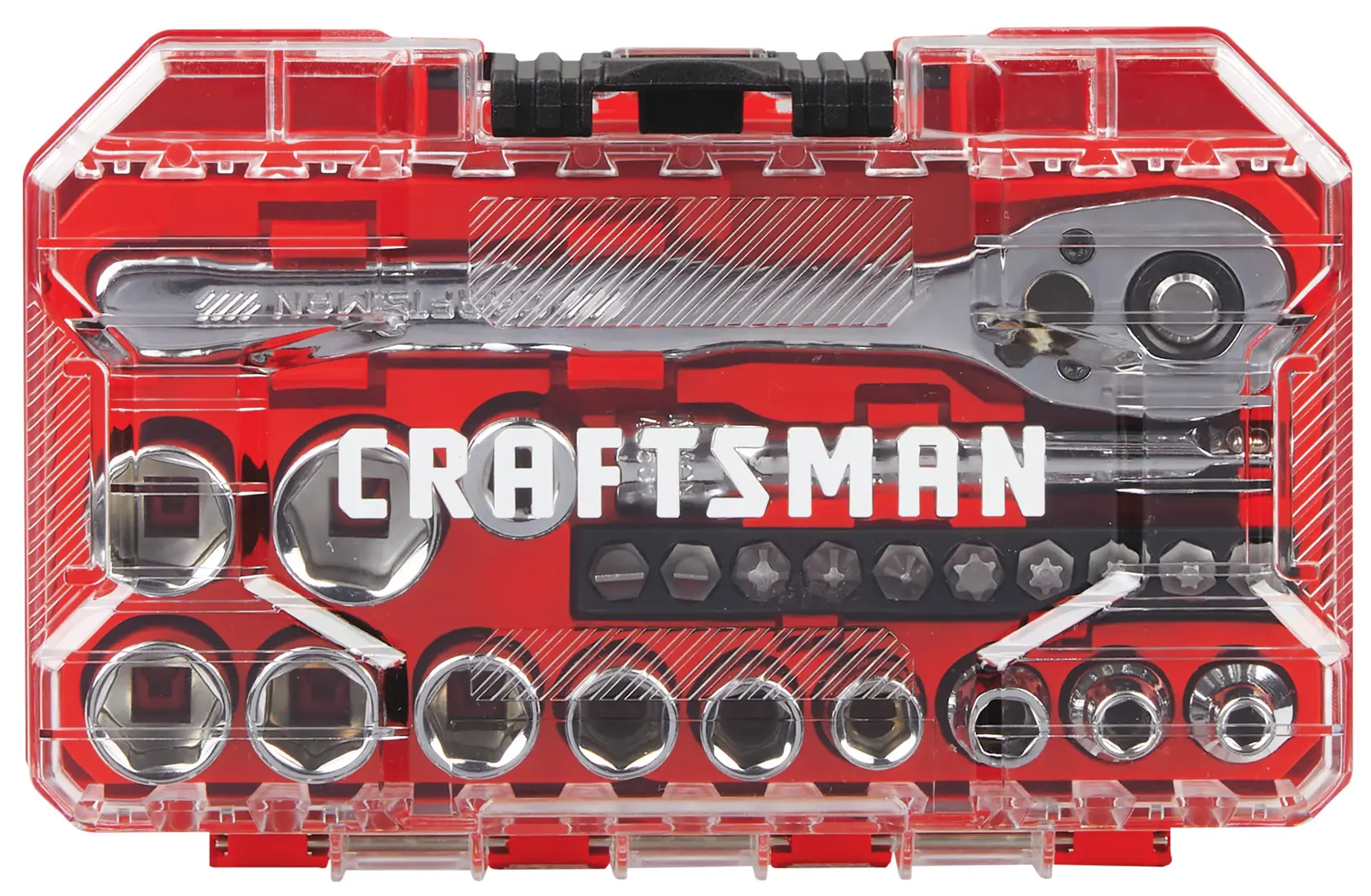 CRAFTSMAN Low Profile 24PC 1/4IN DR Nano Mech Set MM LOW PRO view 2