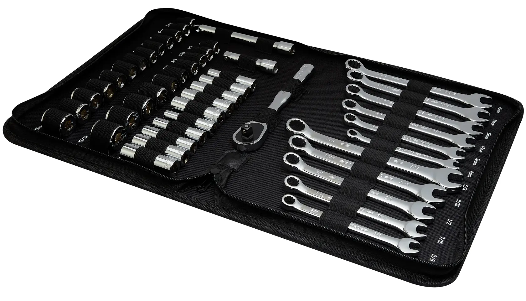 CRAFTSMAN  47PC MECH TOOL SET shown in open pouch case