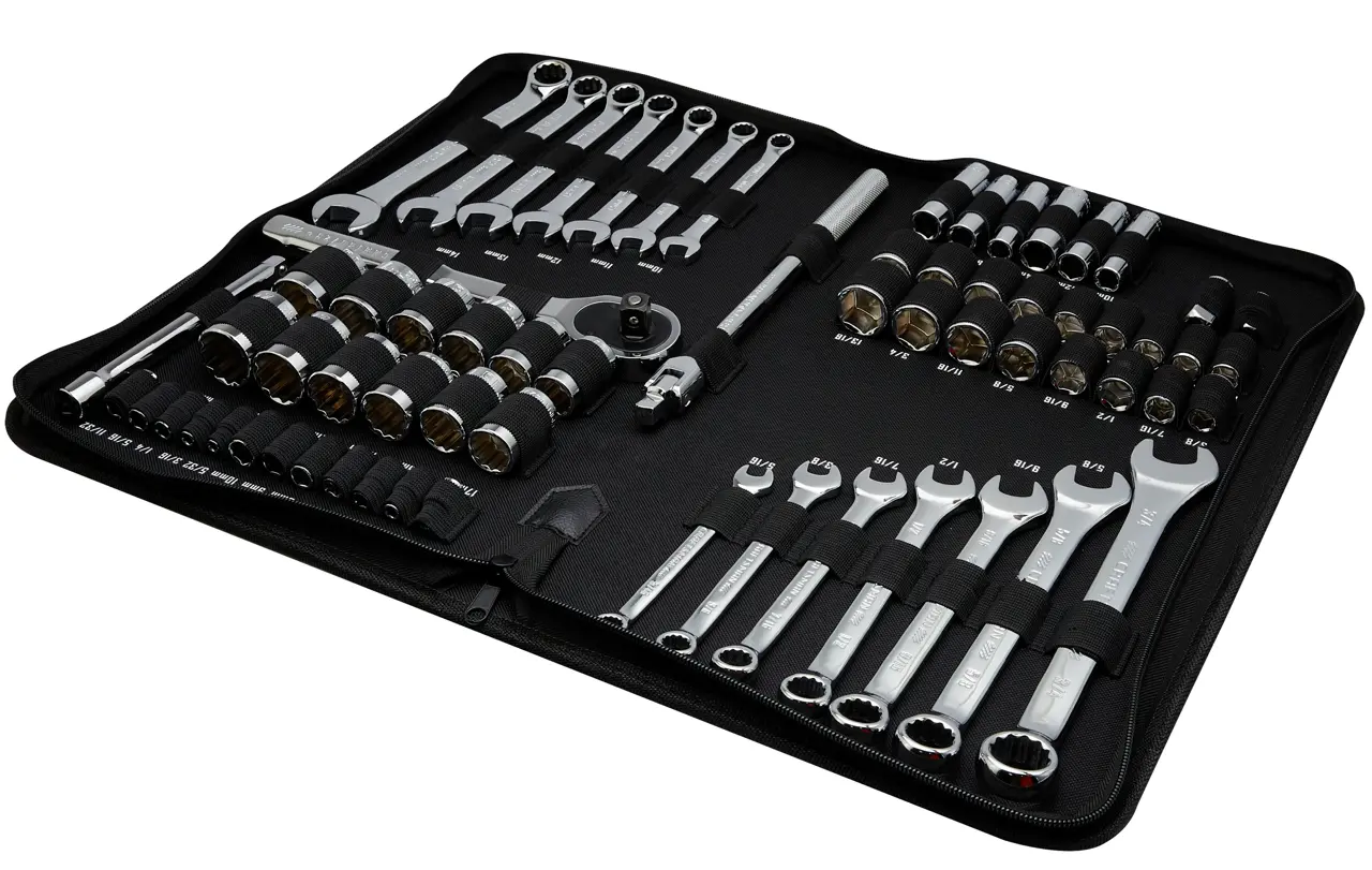 CRAFTSMAN 66PC MECH TOOL SET shown in open pouch case