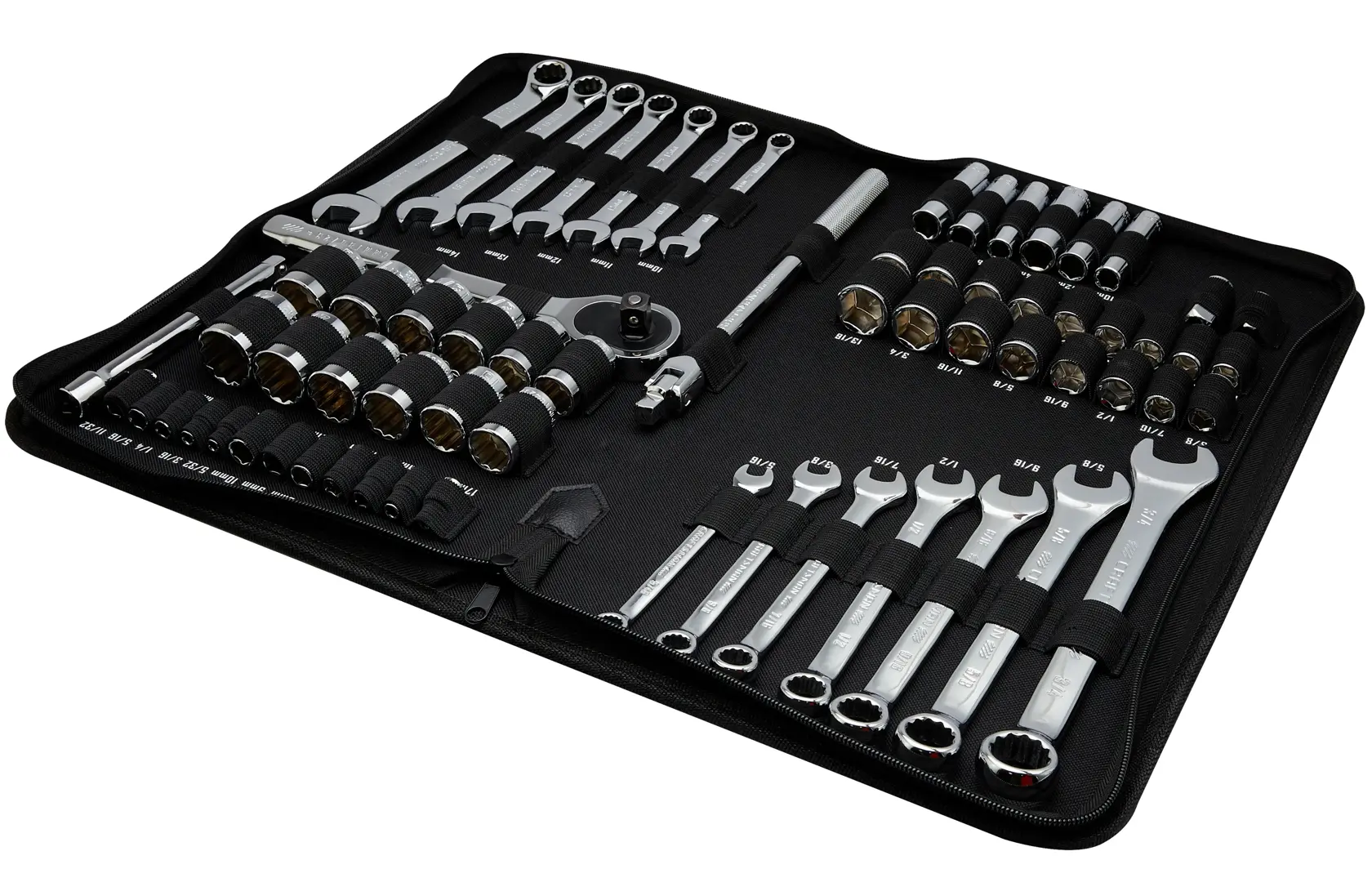 CRAFTSMAN 66PC MECH TOOL SET shown in open pouch case