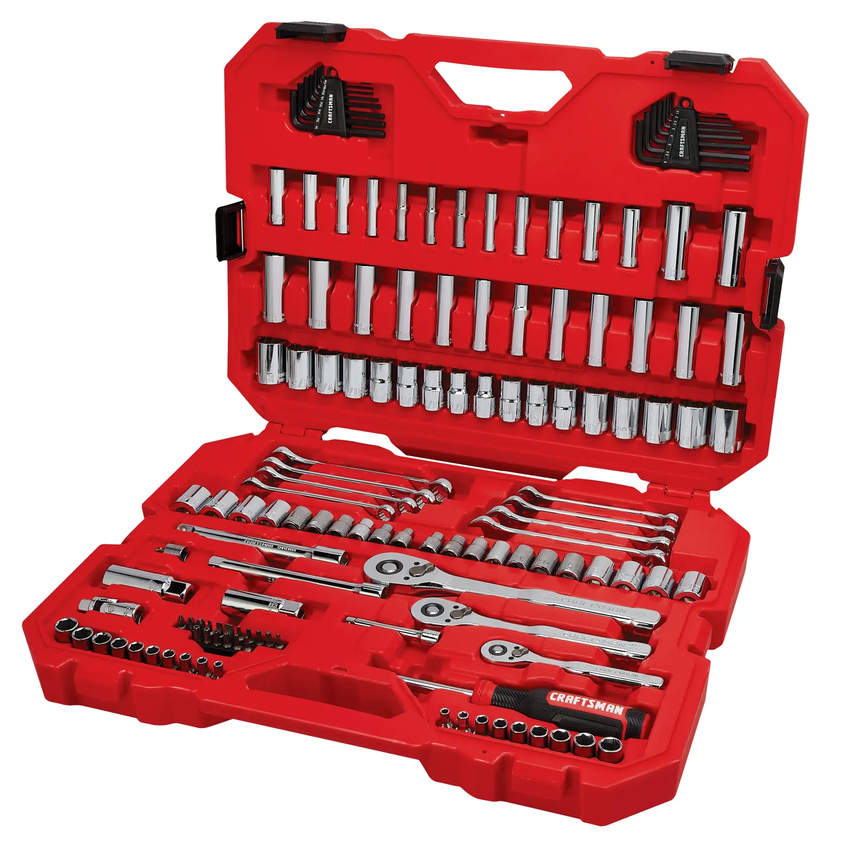 CRAFTSMAN 135PC MECH TOOL SET shown in open case
