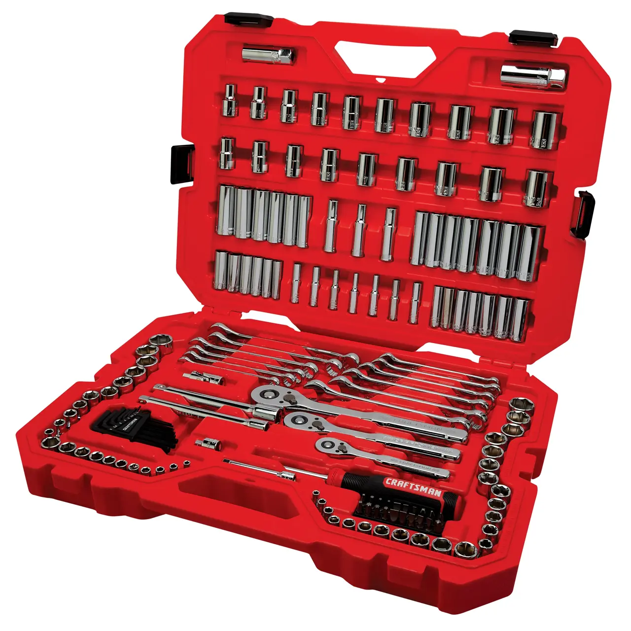 CRAFTSMAN 159PC MECH TOOL SET shown in open case