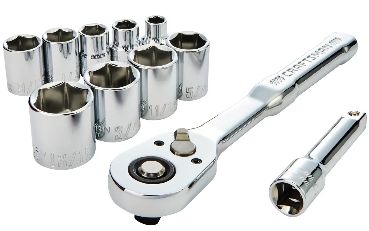 CRAFTSMAN 11 piece Low Profile 3/8" Drive Metric Mechanics Set view 1