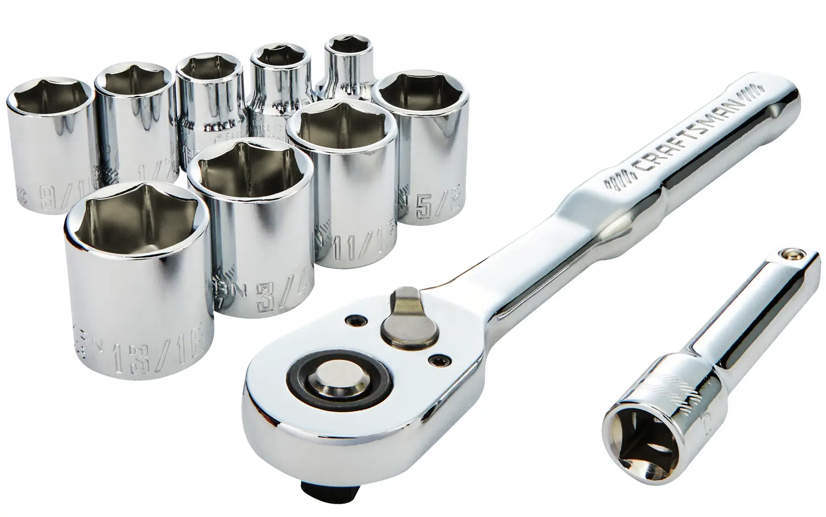 CRAFTSMAN 11 piece Low Profile 3/8" Drive Metric Mechanics Set view 1