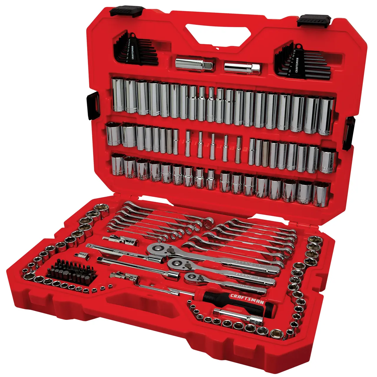 CRAFTSMAN 189PC MECH TOOL SET shown in open case