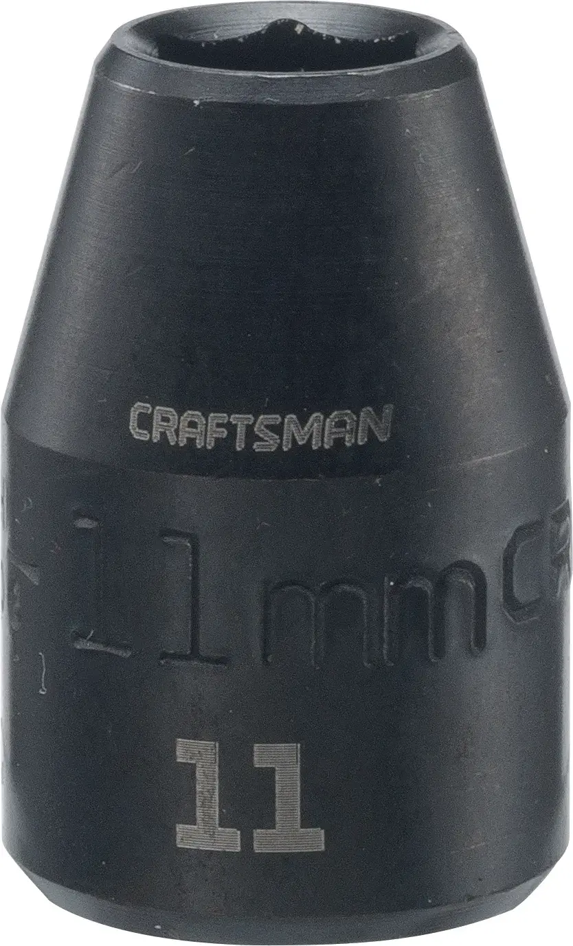 Half inch drive 11 millimeter metric shallow socket.