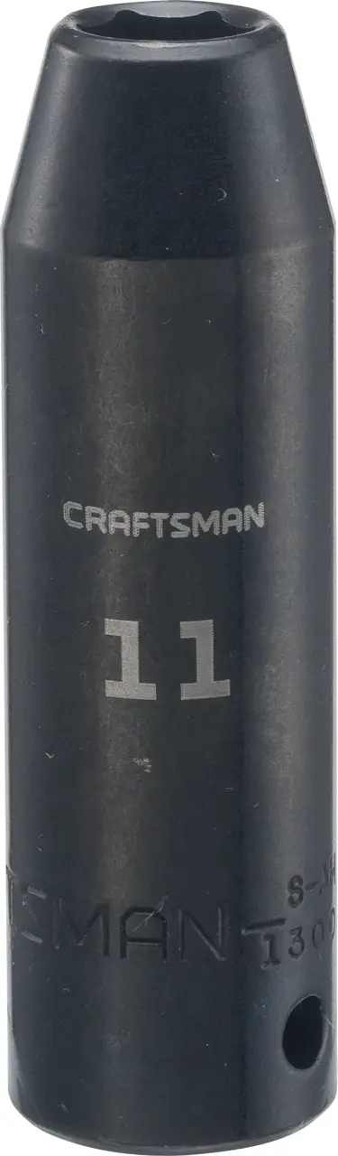 1/2-in Drive 11-mm 6-Point Metric Deep Socket