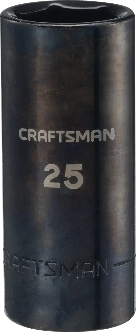 1/2-in Drive 25-mm 6-Point Metric Deep Socket