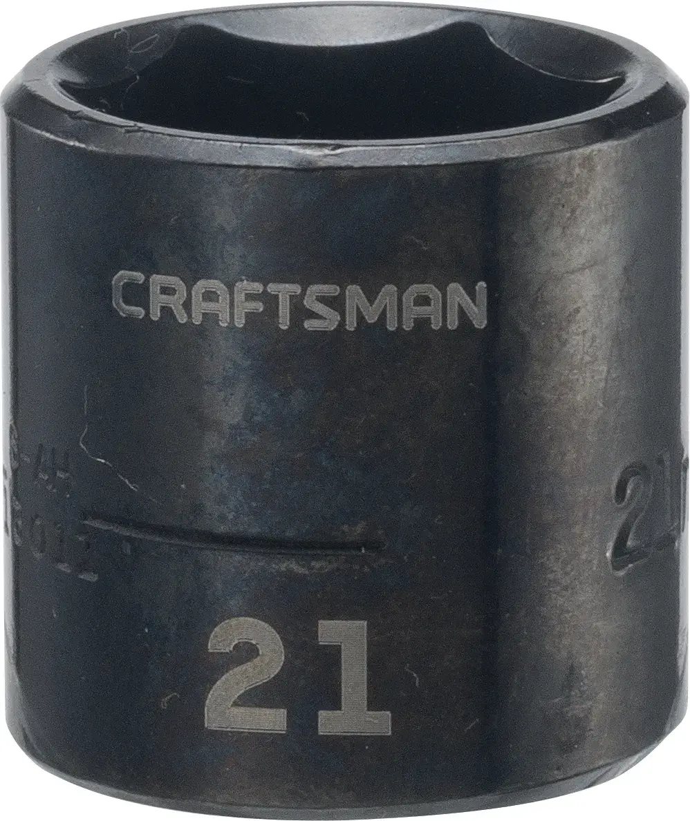 3/8-in Drive 21-mm 6-Point Metric Shallow Impact Socket