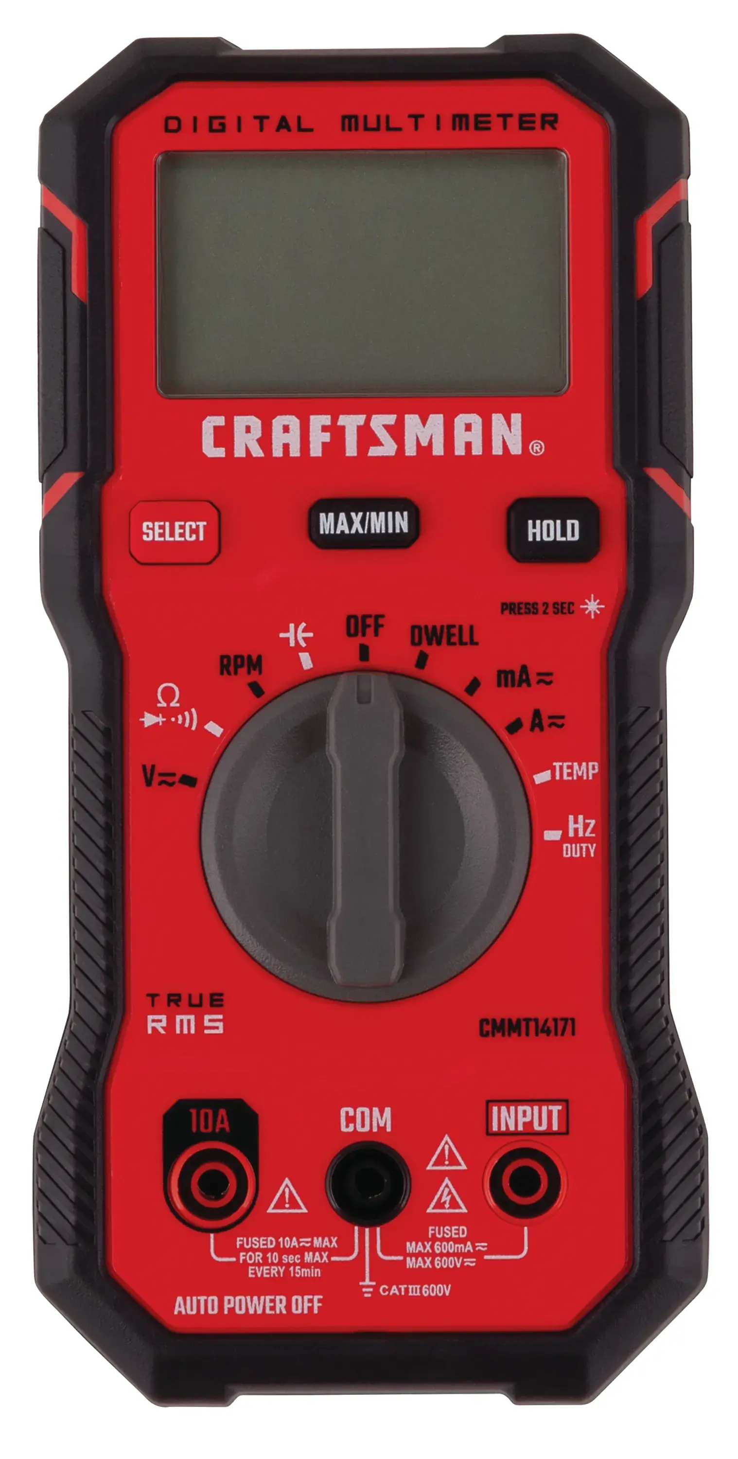 10 amp 600 volt digital cat 3 multimeter.