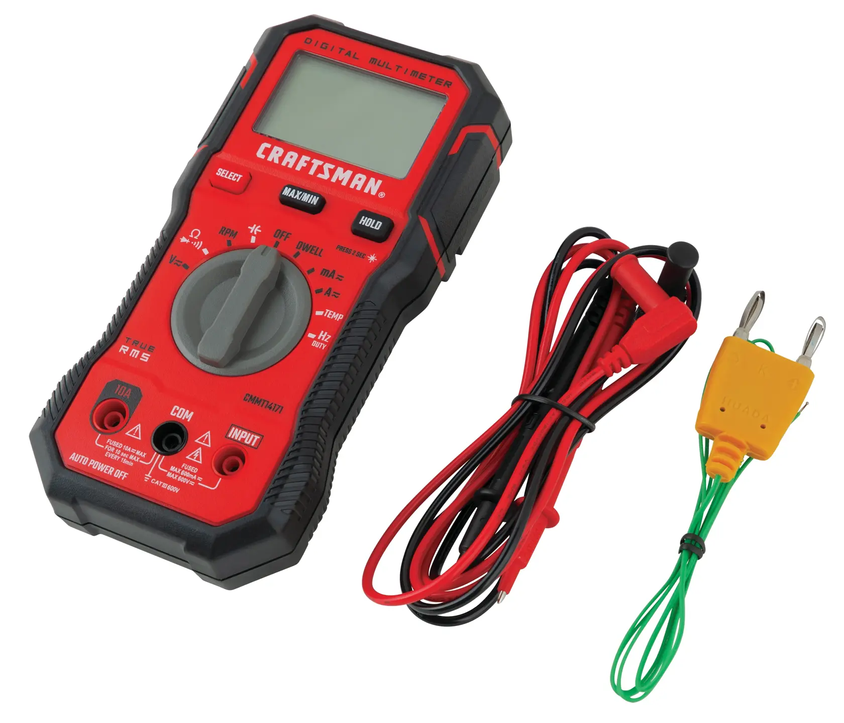 10 amp 600 volt digital cat 3 multimeter.