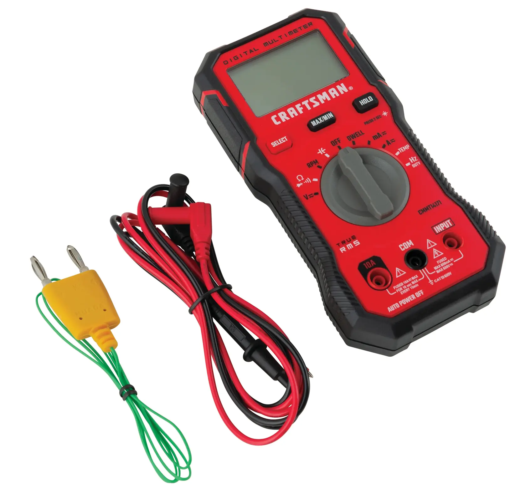 10 amp 600 volt digital cat 3 multimeter.