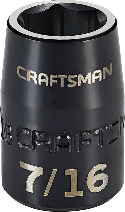 3/8-in Drive 7/16-in 6-Point Standard (SAE) Shallow Impact Socket