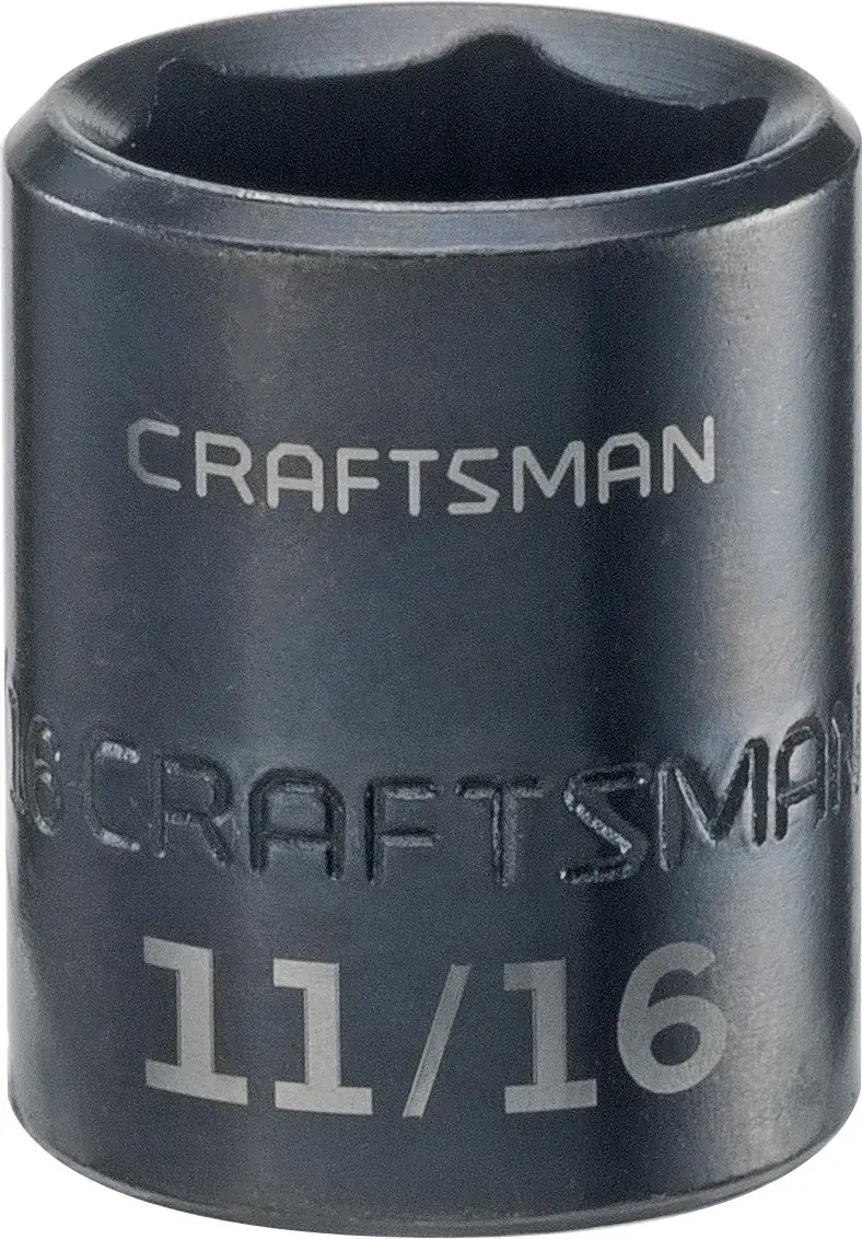 3/8-in Drive 11/16-in 6-Point Standard (SAE) Shallow Impact Socket