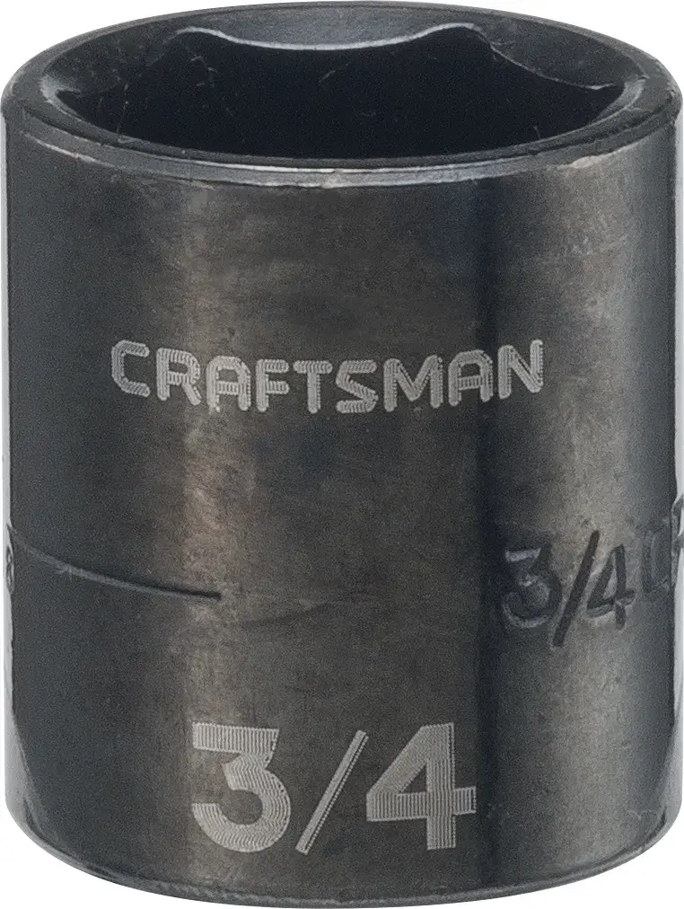 3/8-in Drive 3/4-in 6-Point Standard (SAE) Shallow Impact Socket
