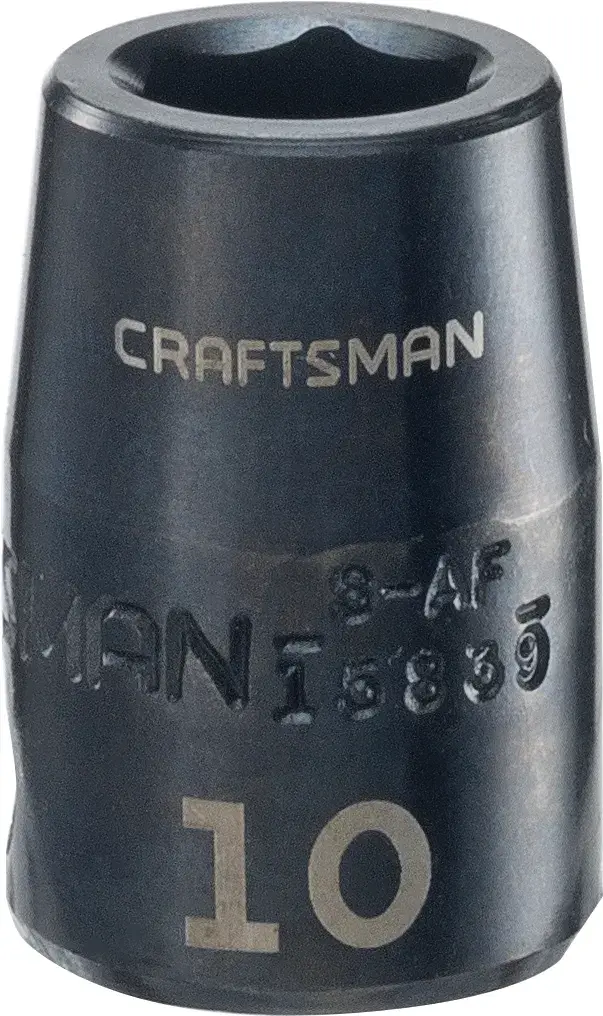 3/8-in Drive 10-mm 6-Point Metric Shallow Impact Socket