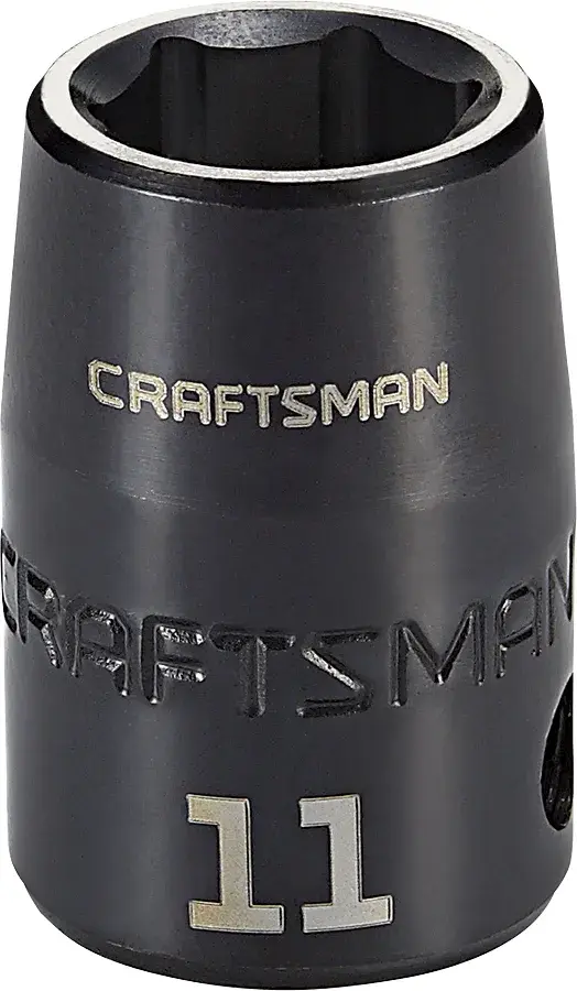 3/8-in Drive 11-mm 6-Point Metric Shallow Impact Socket