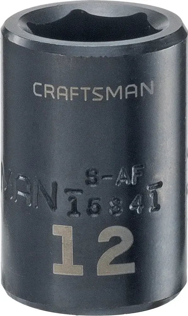 3/8-in Drive 12-mm 6-Point Metric Shallow Impact Socket
