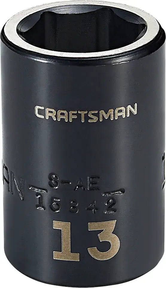 3/8-in Drive 13-mm 6-Point Metric Shallow Impact Socket