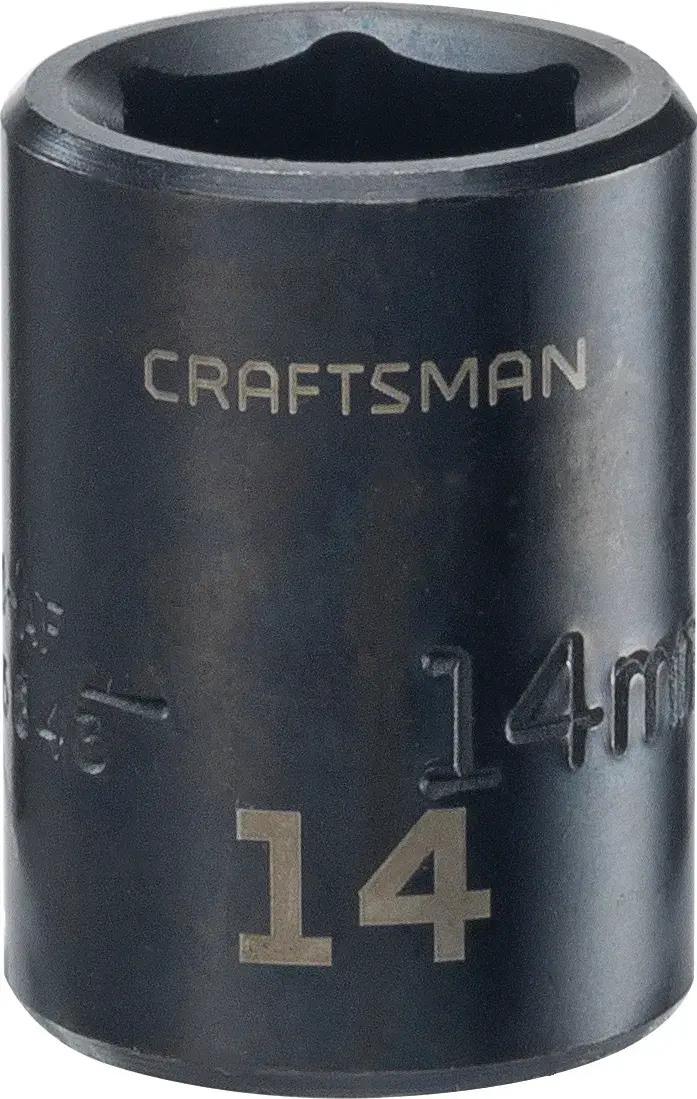 3/8-in Drive 14-mm 6-Point Metric Shallow Impact Socket