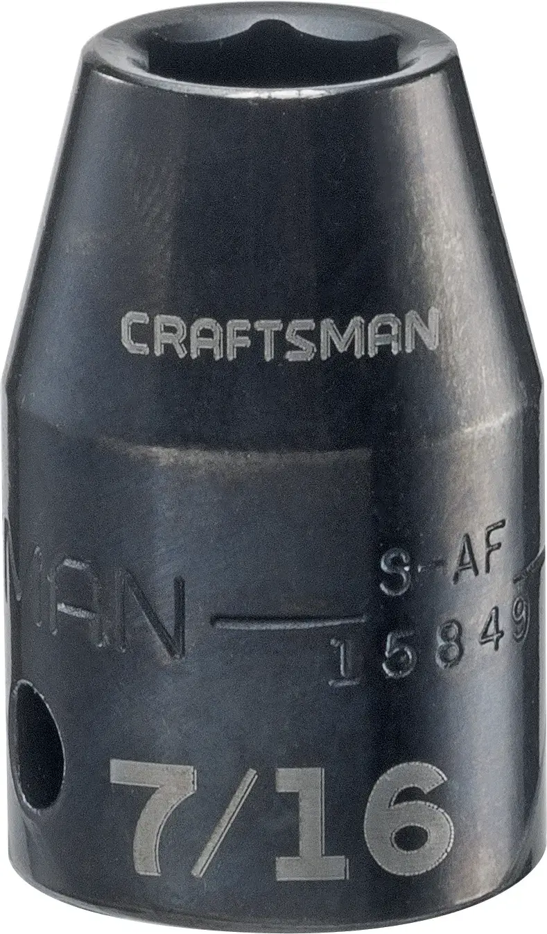 1/2-in Drive 7/16-in 6-Point Standard (SAE) Shallow Impact Socket
