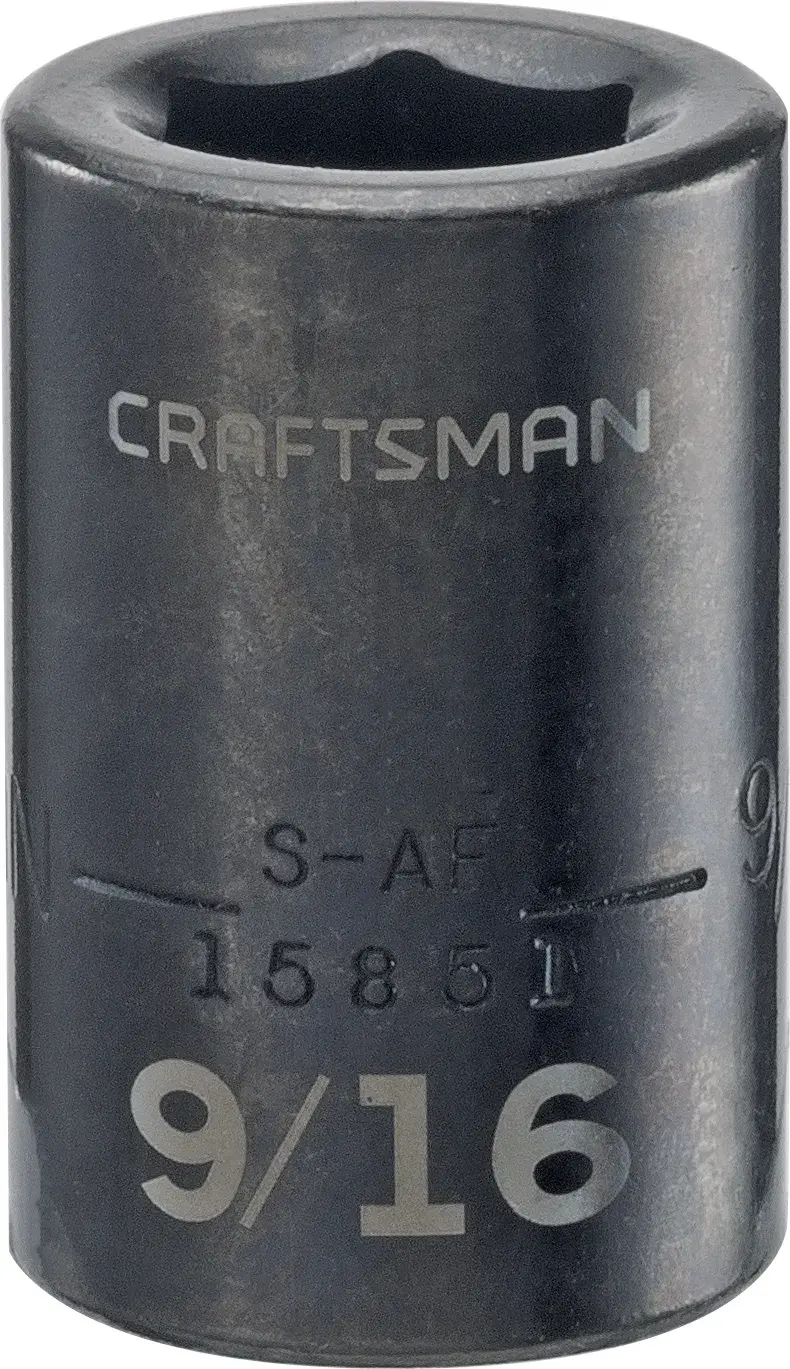 1/2-in Drive 9/16-in 6-Point Standard (SAE) Shallow Impact Socket