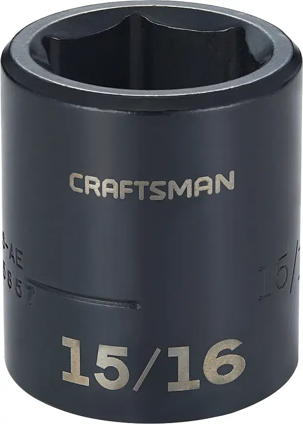 1/2-in Drive 15/16-in 6-Point Standard (SAE) Shallow Impact Socket