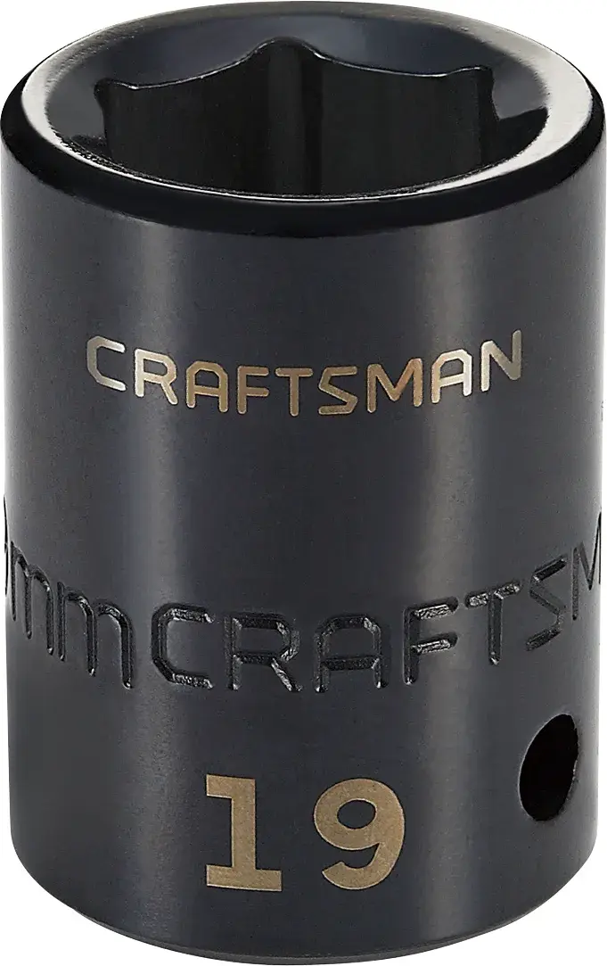 1/2-in Drive 19-mm 6-Point Metric Shallow Impact Socket