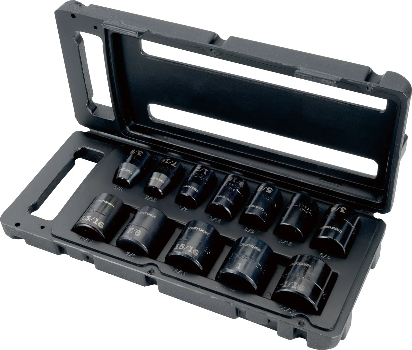 View of CRAFTSMAN Sockets: Impact on white background