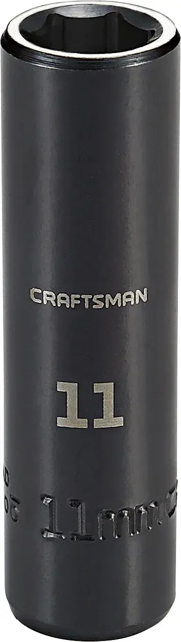 3/8-in Drive 11-mm 6-Point Metric Deep Impact Socket