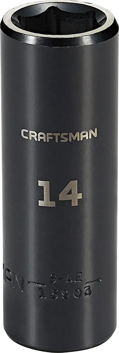 3/8-in Drive 14-mm 6-Point Metric Deep Impact Socket