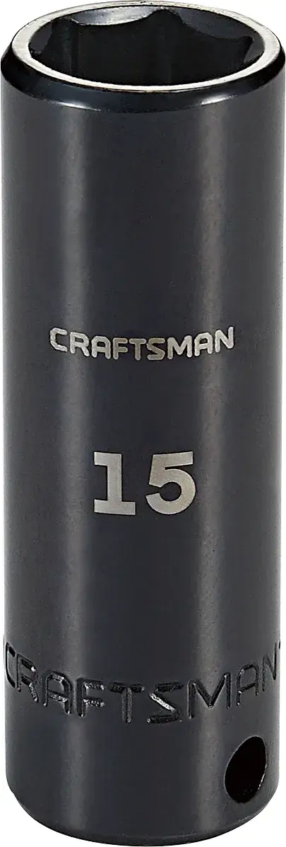 3/8-in Drive 15-mm 6-Point Metric Deep Impact Socket
