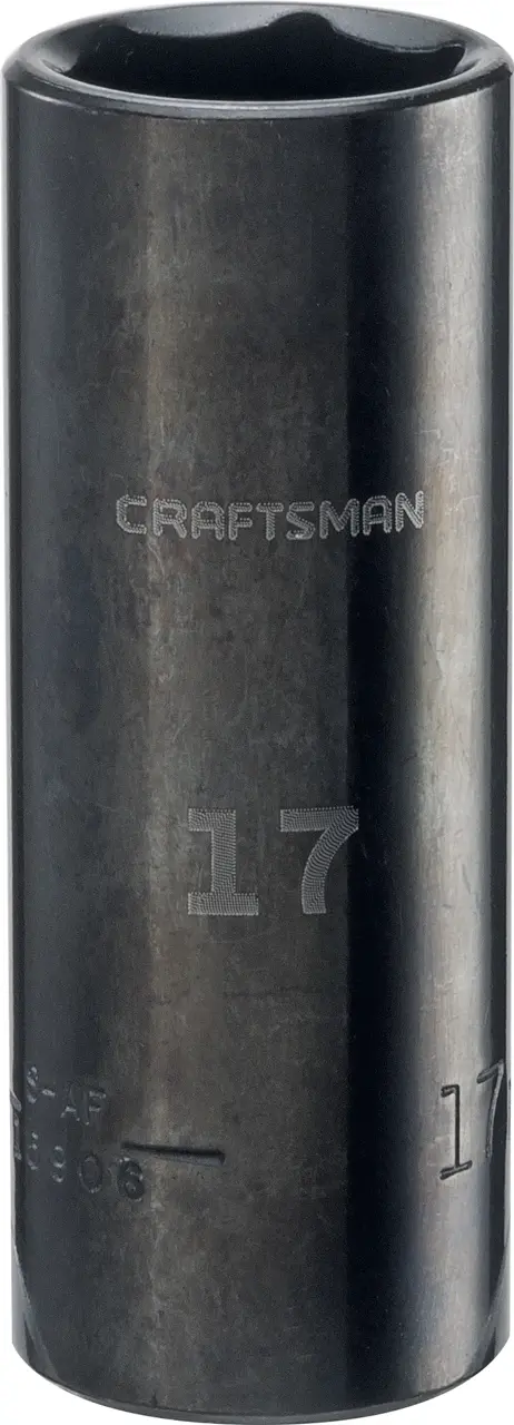 3/8-in Drive 17-mm 6-Point Metric Deep Impact Socket