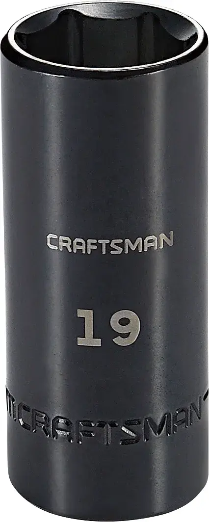 3/8-in Drive 19-mm 6-Point Metric Deep Impact Socket