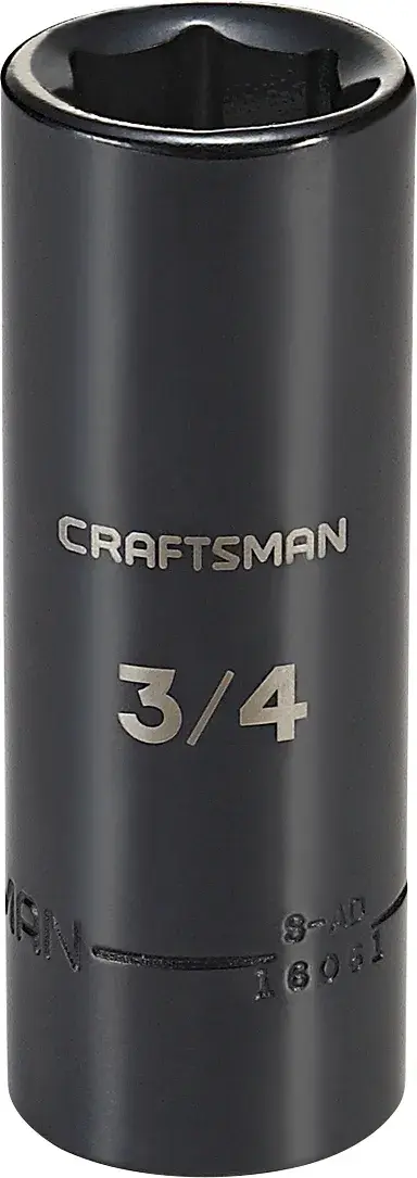 View of CRAFTSMAN Sockets: Impact on white background