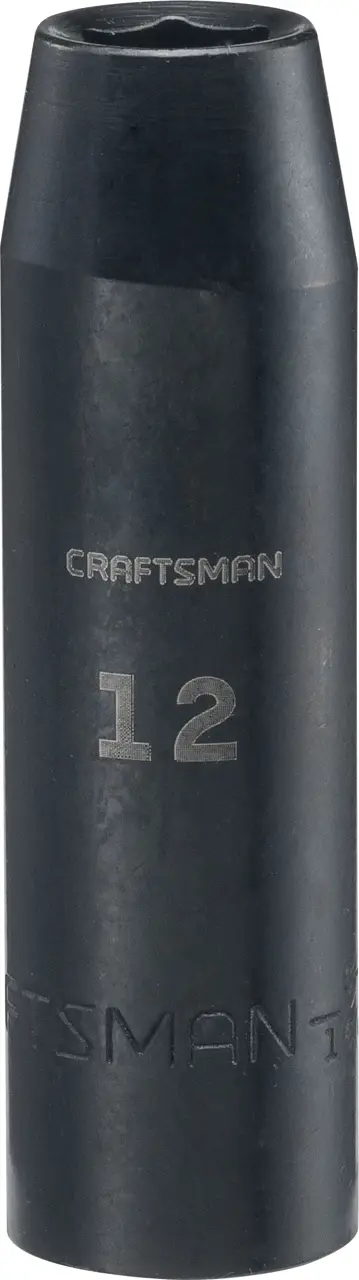 1/2-in Drive 12-mm 6-Point Metric Deep Impact Socket