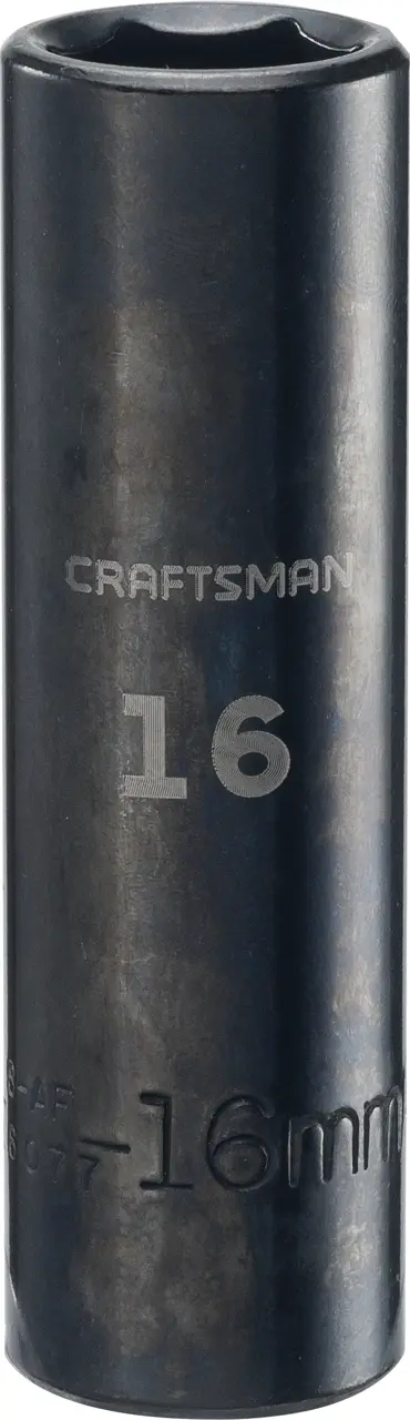 1/2-in Drive 16-mm 6-Point Metric Deep Impact Socket