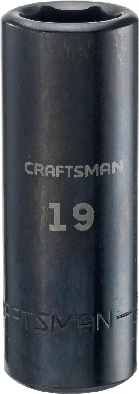1/2-in Drive 19-mm 6-Point Metric Deep Impact Socket