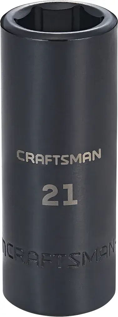 1/2-in Drive 21-mm 6-Point Metric Deep Impact Socket