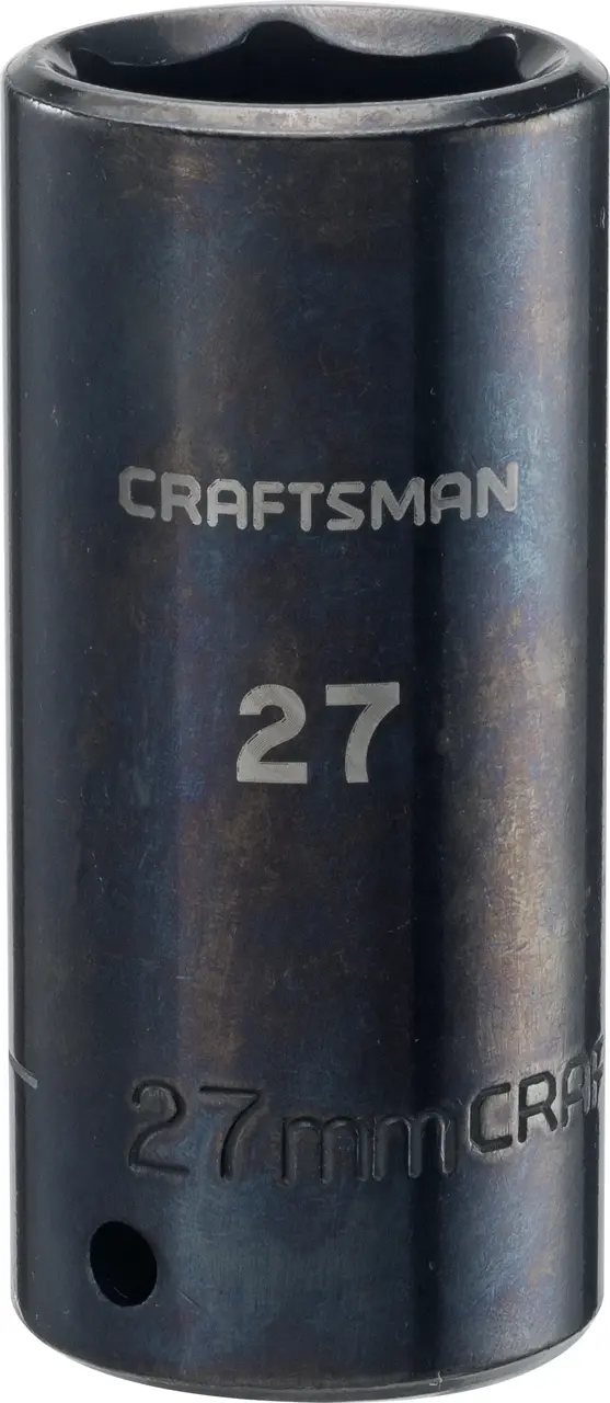 1/2-in Drive 27mm 6-Point Metric Deep Impact Socket