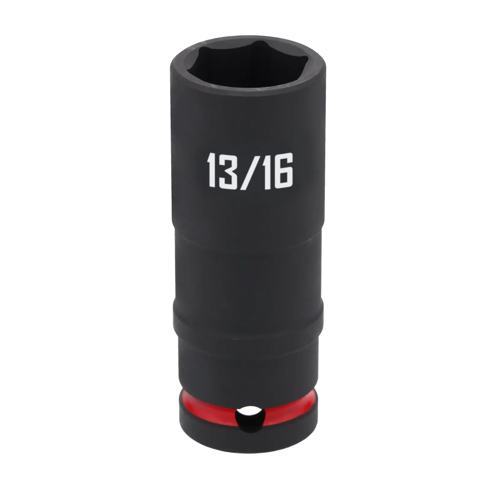A black Craftsman socket tool with a 13/16 inch size marking, featuring a red ring near the base.