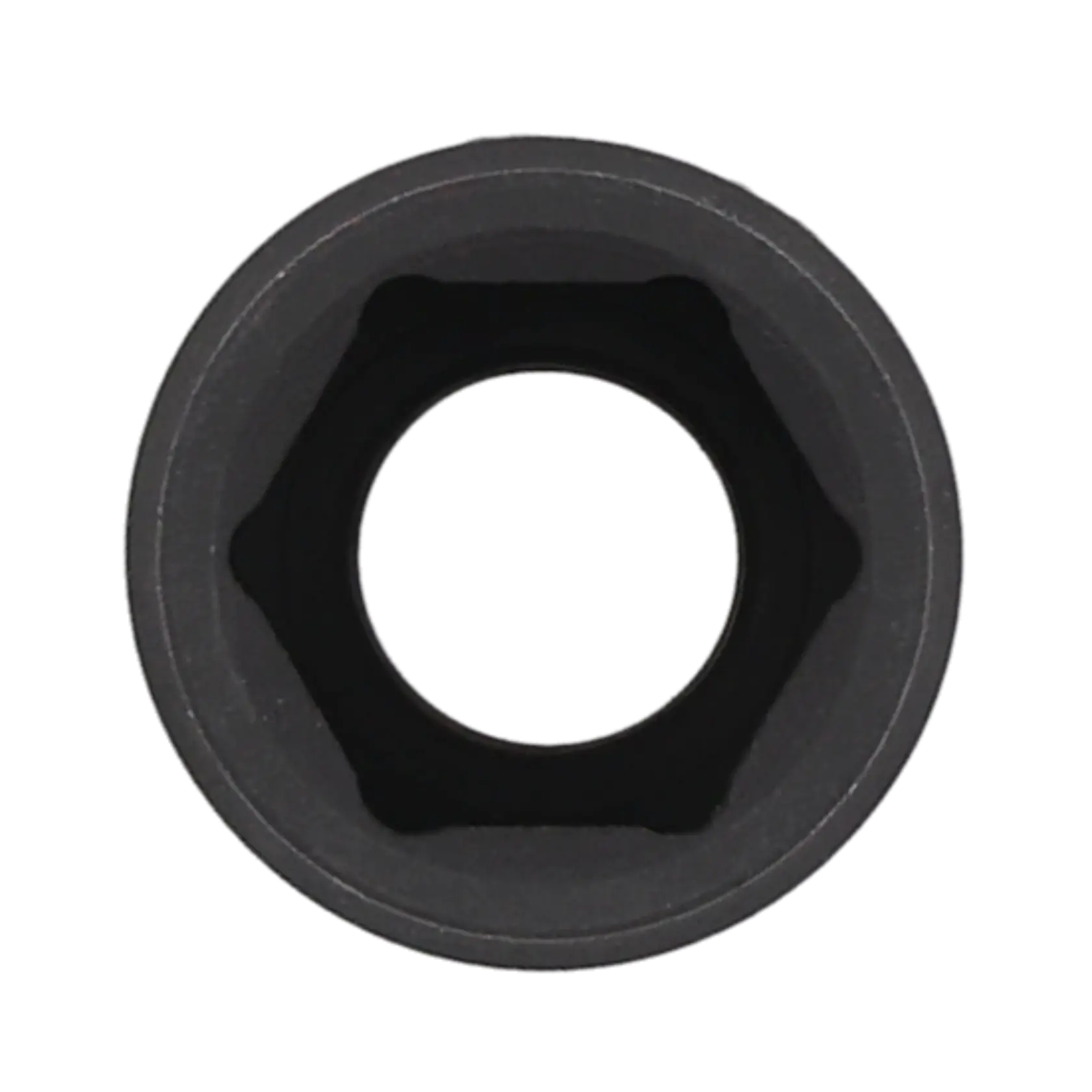 Close-up view of a CRAFTSMAN socket tool, showing the interior hexagonal opening used for tightening or loosening nuts and bolts.