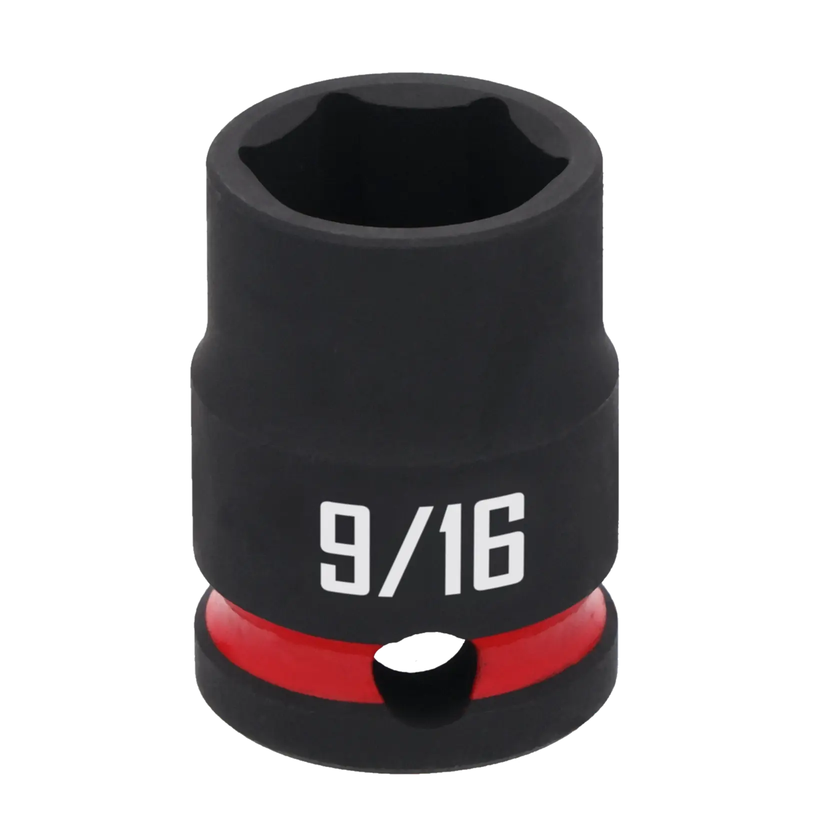 A black Craftsman 9/16 inch socket with a red accent near the base, designed for use with socket wrenches.