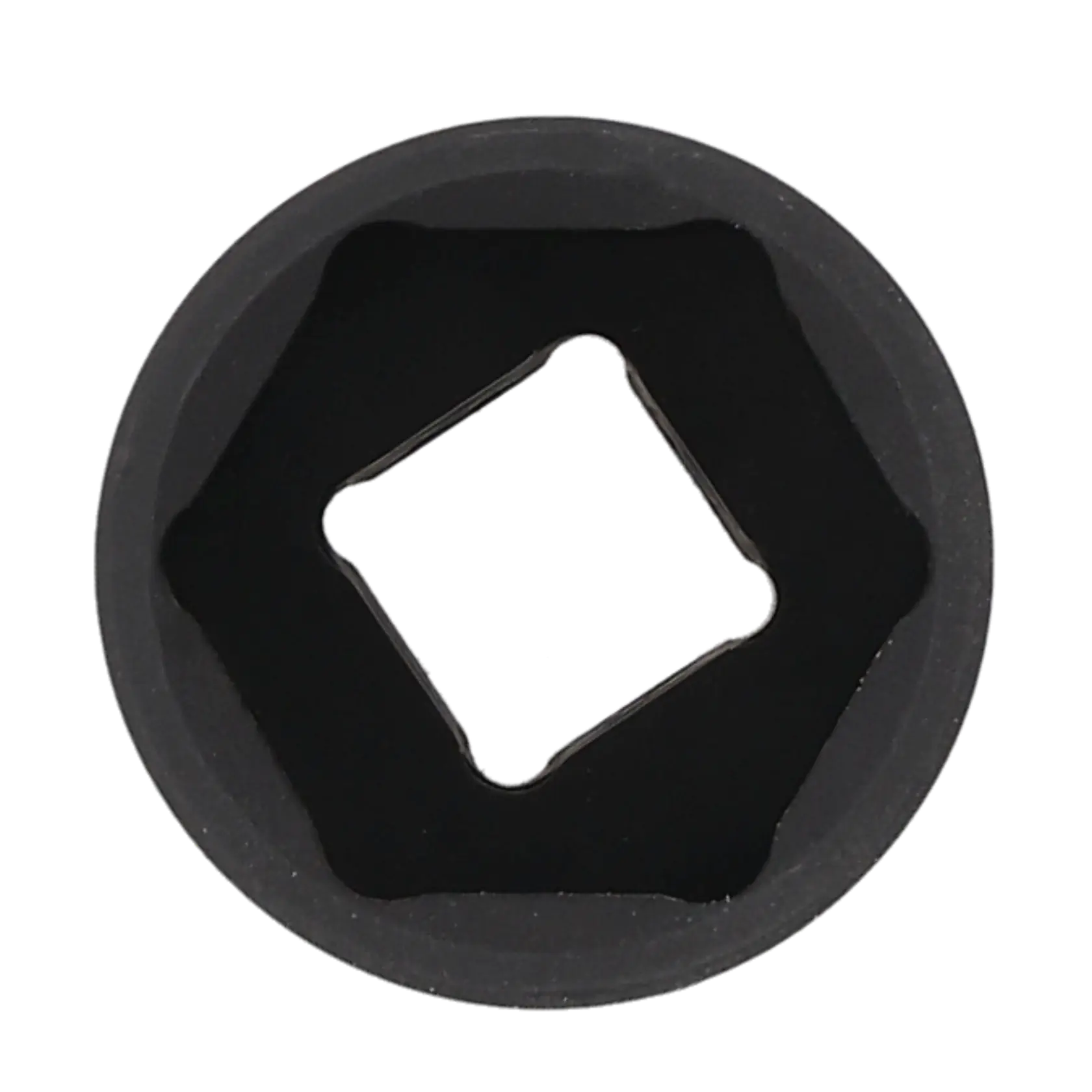Close-up image of a black Craftsman hex socket with a square drive opening in the center, viewed from above.