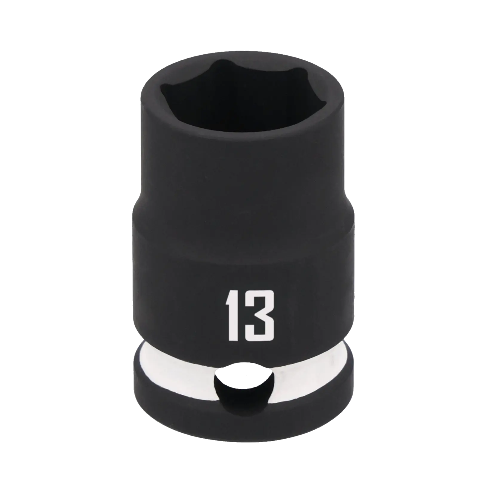 A CRAFTSMAN branded black 13mm impact socket, designed for use with ratchets and impact tools.