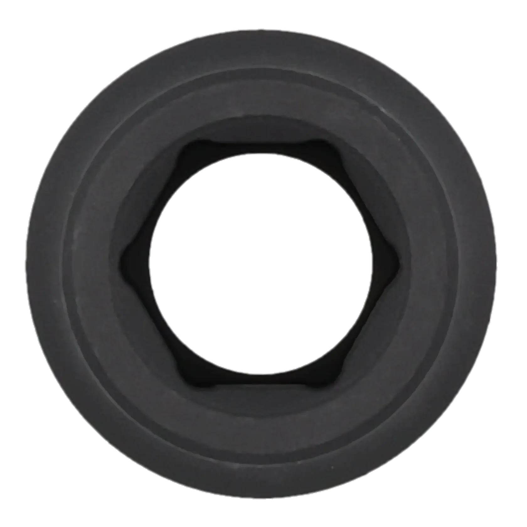 A close-up image of a black Craftsman socket, viewed from the top, showing the hexagonal opening used for turning nuts and bolts.