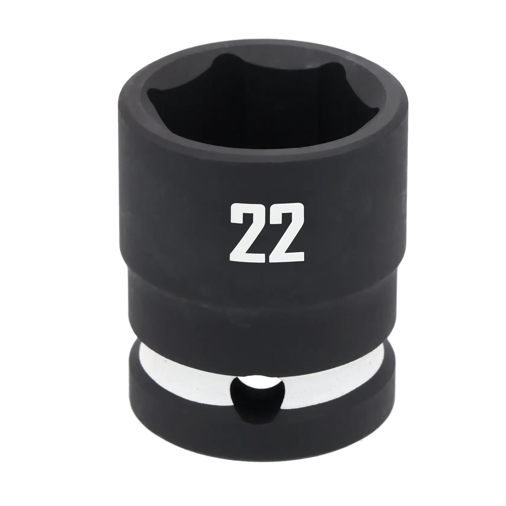 A close-up image of a black Craftsman socket, size 22, used for tightening or loosening bolts and nuts.