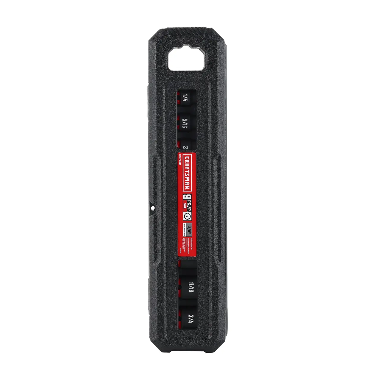 9PC 3/8IN SAE SHALLOW IMPACT SOCKET SET